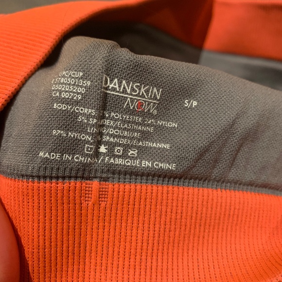 Danskin Orange/Grey Sports Bra - Picture 3 of 3